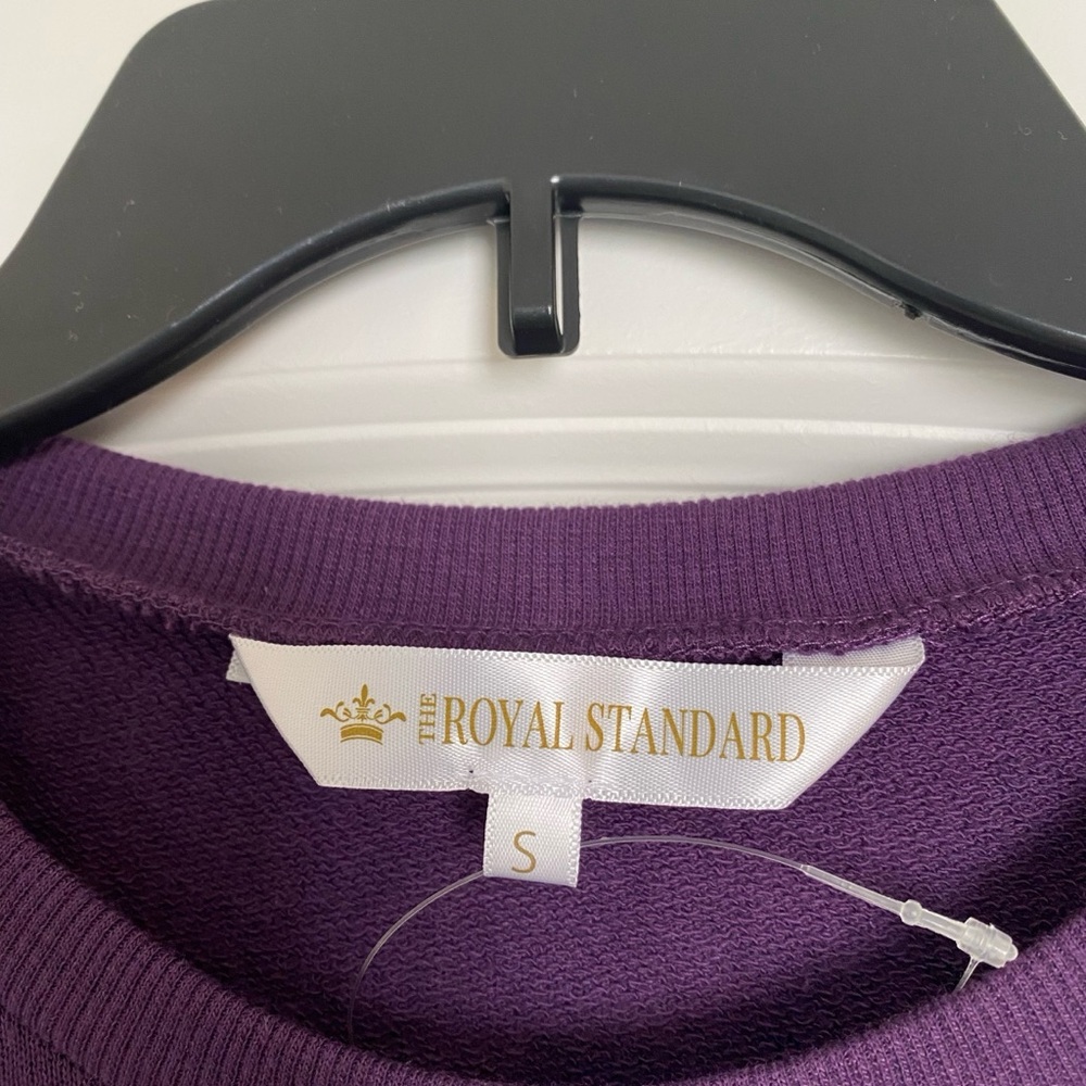 Elegant Purple Crown Women's Sweatshirt - Picture 2 of 3